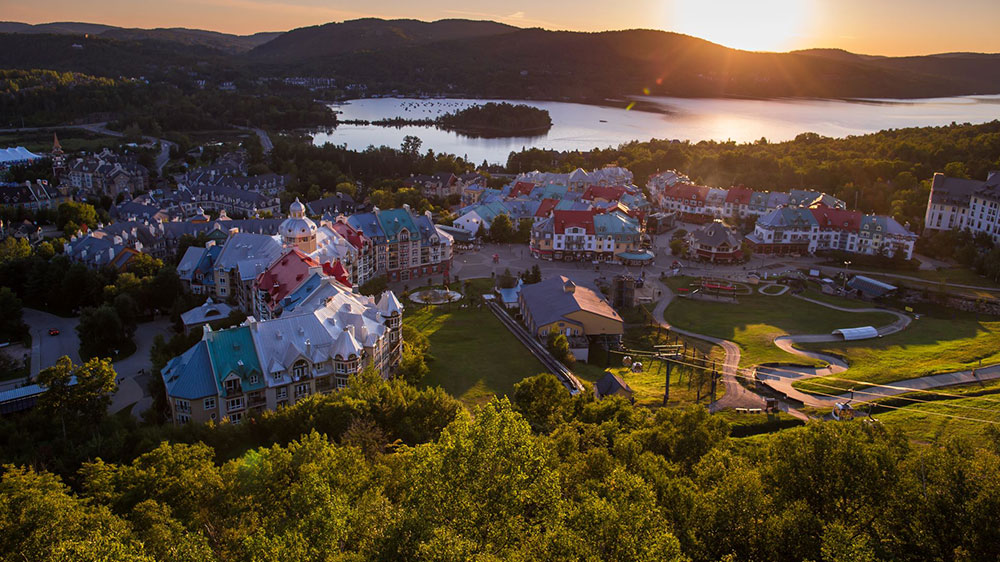 Mont-Tremblant aerial view, Quebec, Canada.
